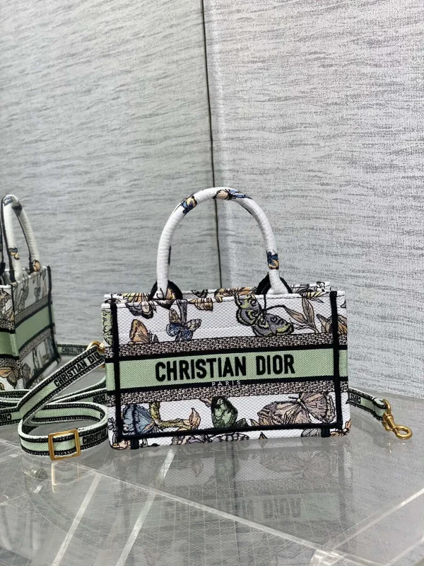 Dior Butterfly Embroidered Mini Tote Bag image 1