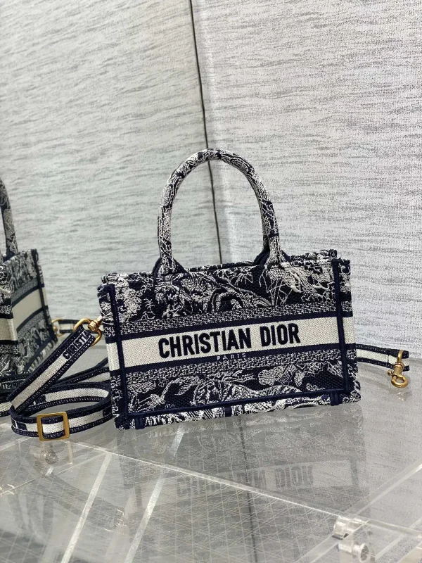 Dior Mini Tote Bag with Adjustable Detachable Shoulder Strap image 1