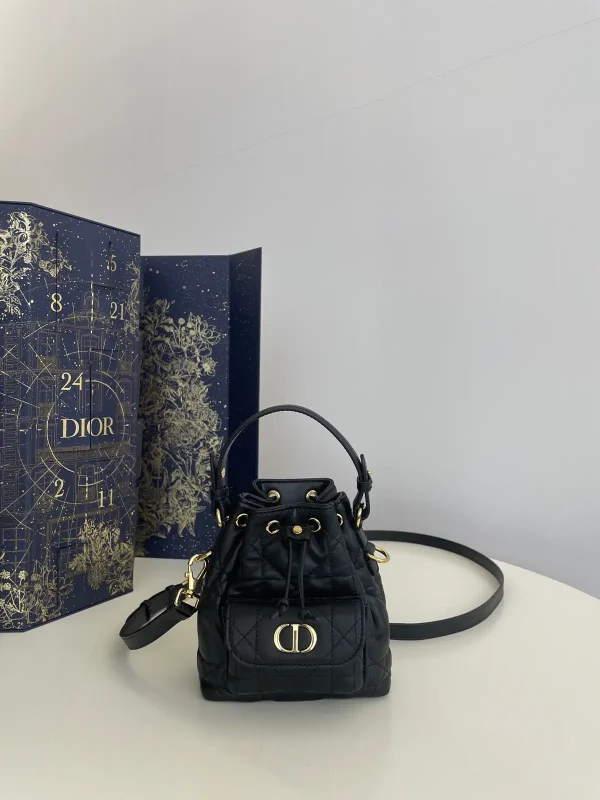 Dior Quilted Micro Bucket Bag image 1