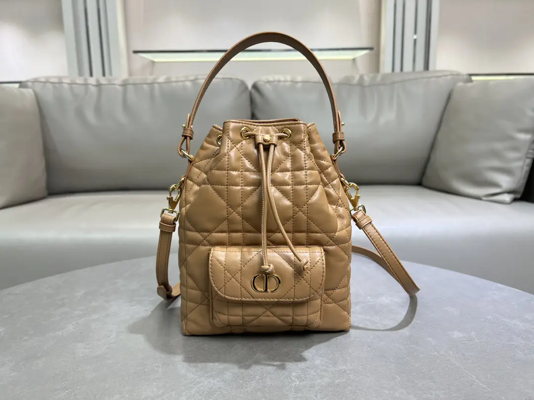 Dior Quilted Bucket Bag image 1
