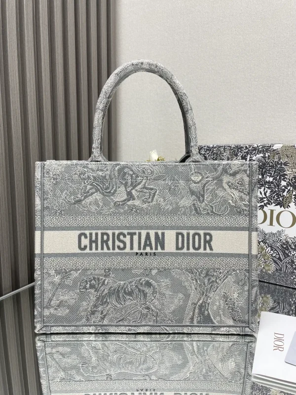 Dior Embroidered Tote Bag image 1