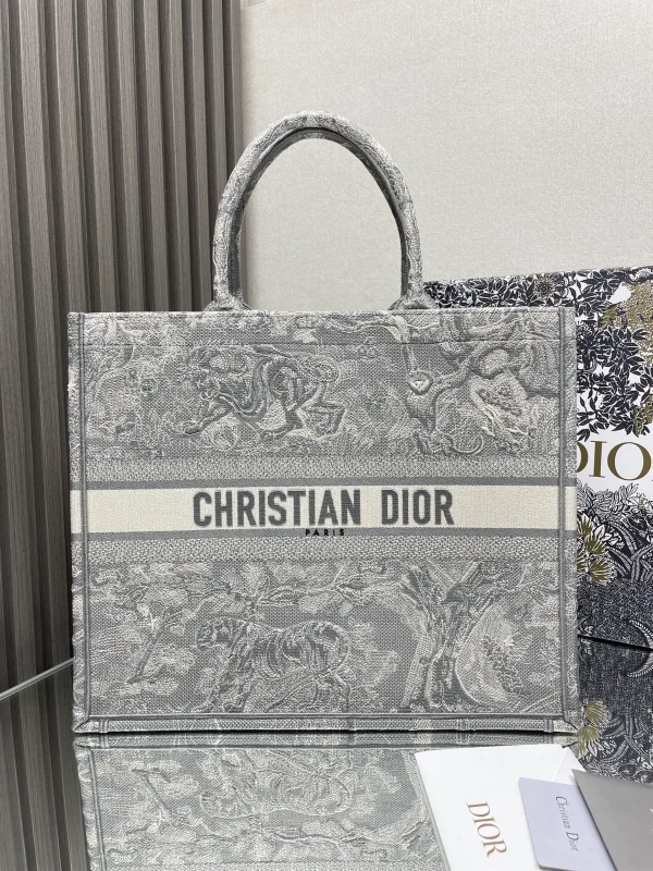Dior Embroidered Tote Bag image 1