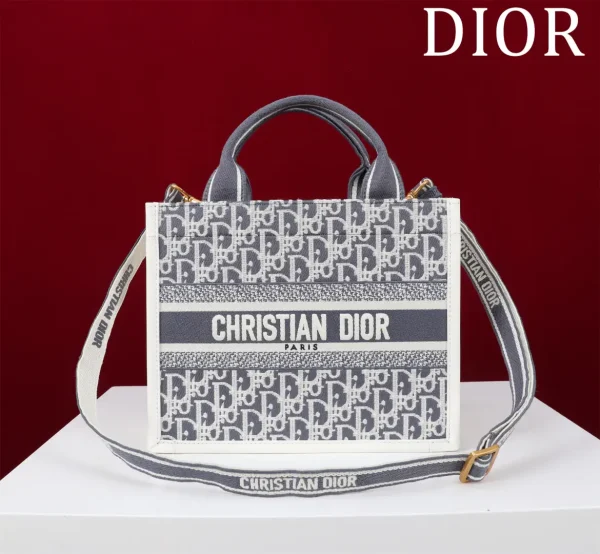 Dior Monogram Tote Bag with Detachable Shoulder Strap image 1