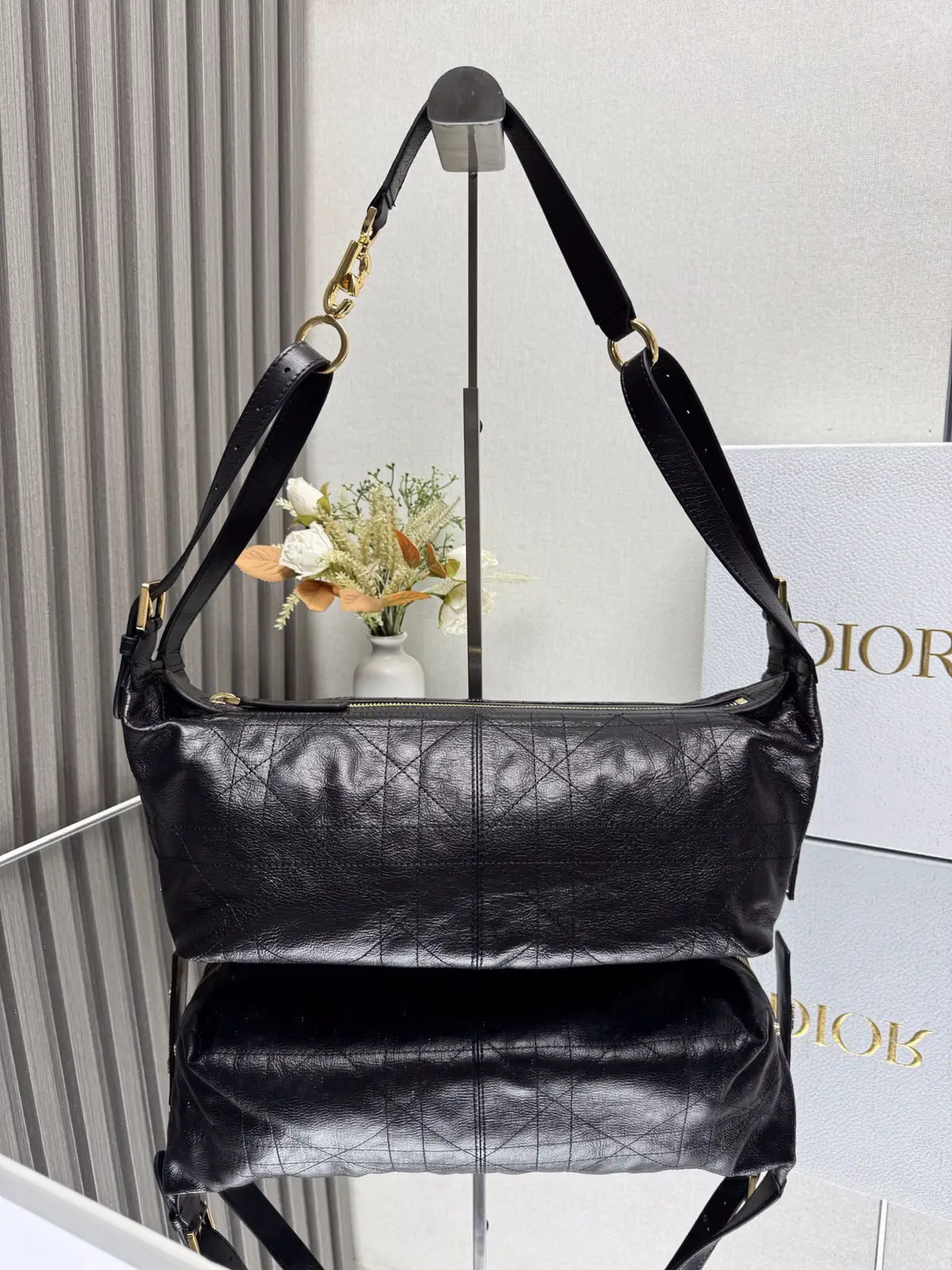 Dior D-Journey Quilted Leather Shoulder Bag image 1