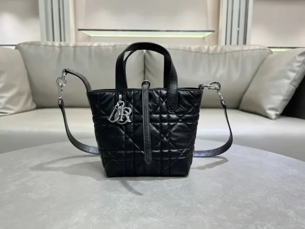 Dior Quilted Leather Top Handle Bag image 1