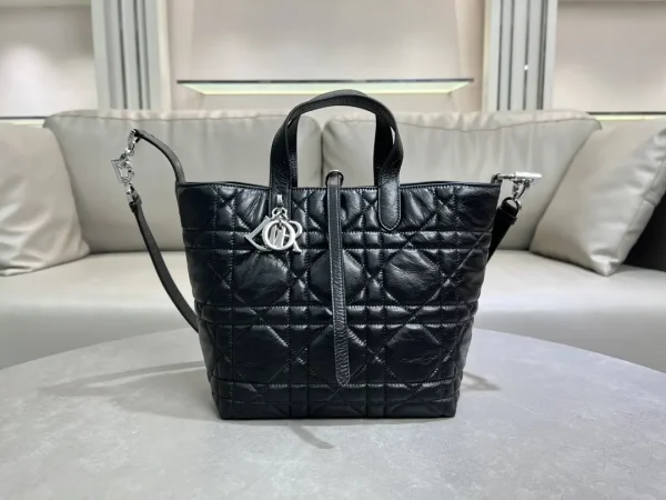 Dior Quilted Leather Tote Bag image 1
