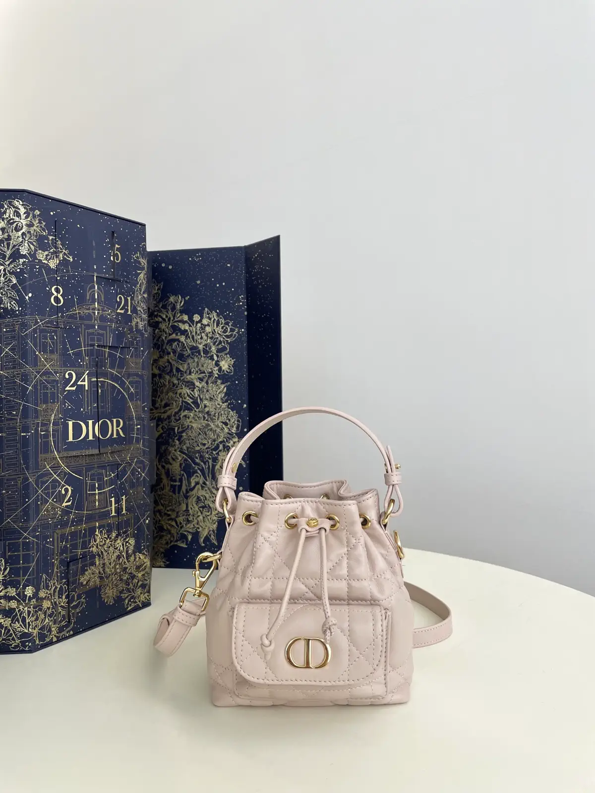 Dior Quilted Micro Bucket Bag image 1