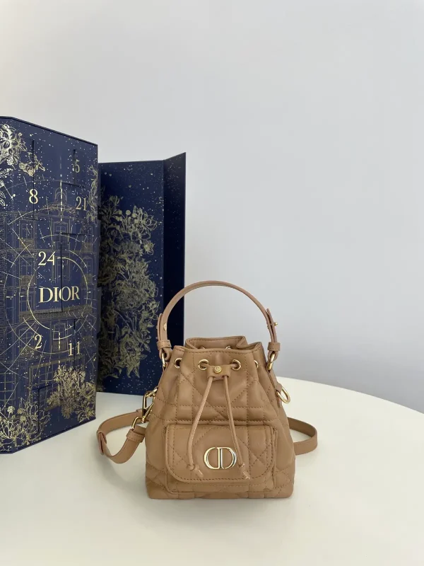 Dior Quilted Micro Bucket Bag image 1