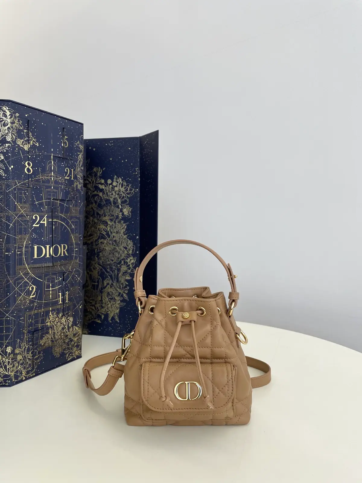 Dior Quilted Micro Bucket Bag image 1