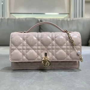 Dior Quilted Top Handle Clutch Bag image 1