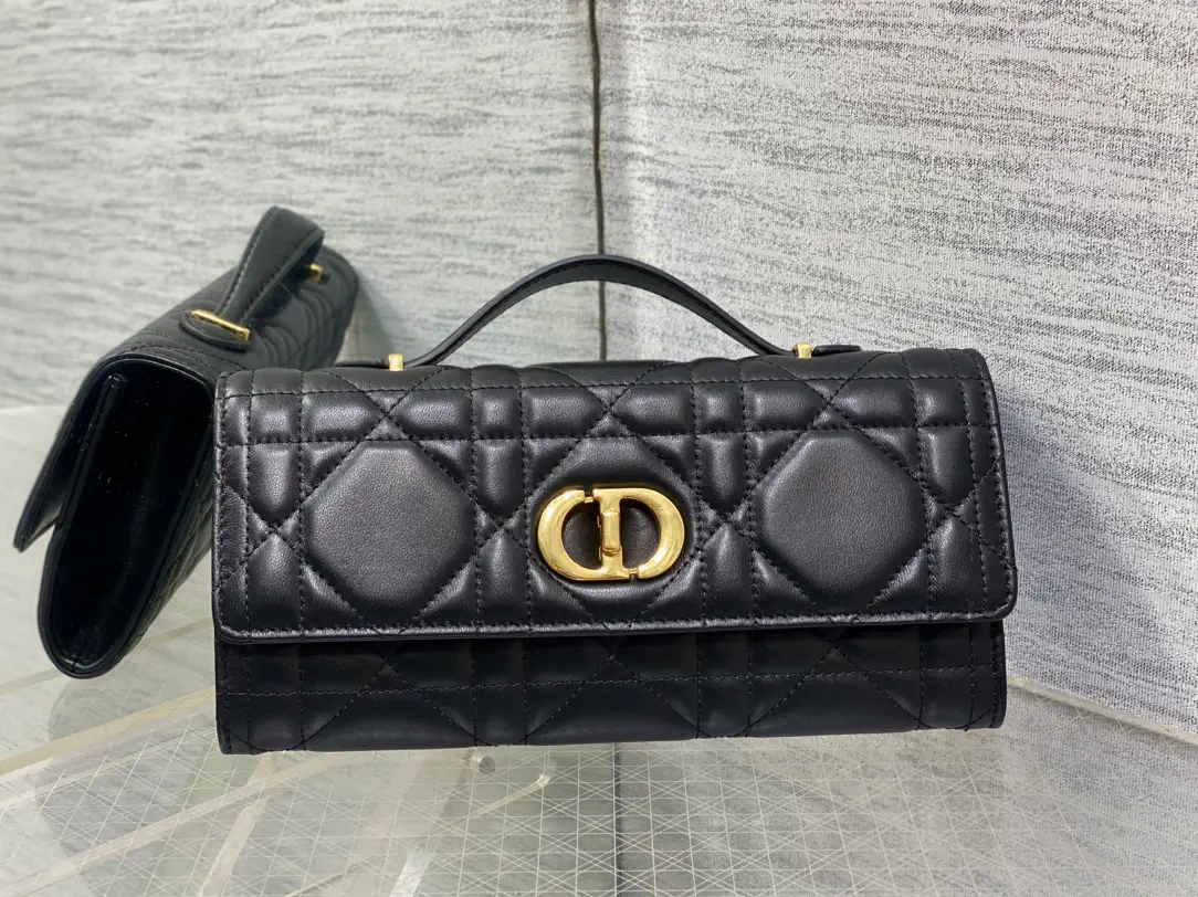 Dior Quilted Top Handle Clutch image 1