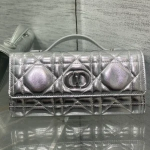 Dior Quilted Top Handle Clutch image 1