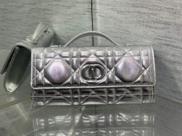 Dior Quilted Top Handle Clutch image 1