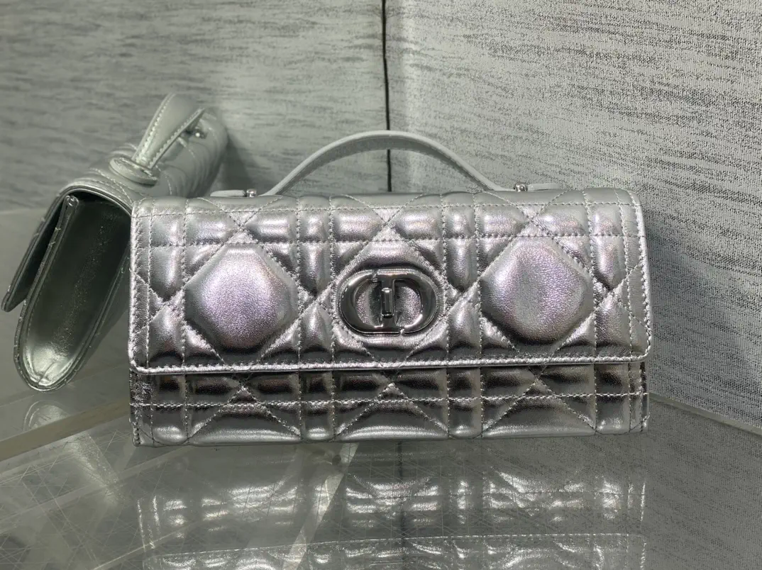 Dior Quilted Top Handle Clutch image 1