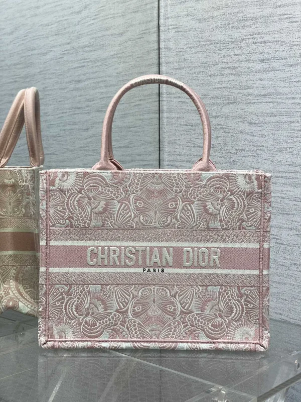 Dior Butterfly Embroidered Tote Bag image 1