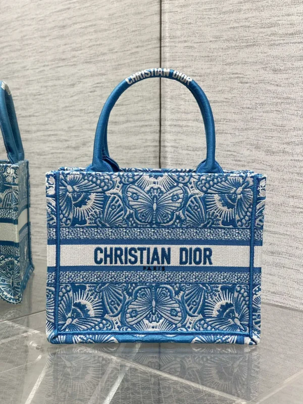 Dior Embroidered Butterfly Tote Bag image 1