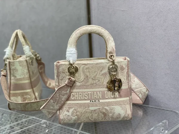 Dior Embroidered Top Handle Bag image 1