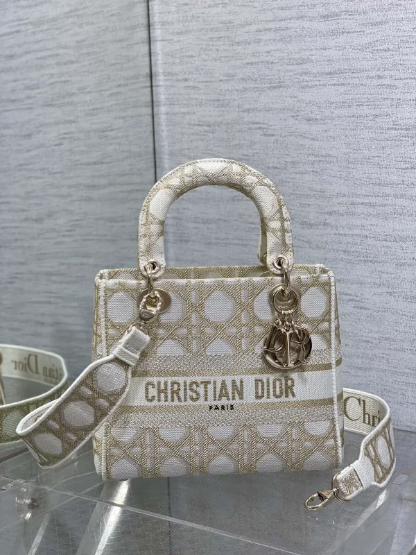 Dior Embroidered Top Handle Bag image 1