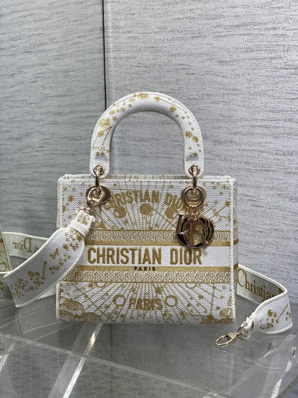 Dior Embroidered Top Handle Bag image 1
