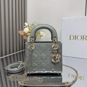 Dior Quilted Patent Top Handle Bag image 1