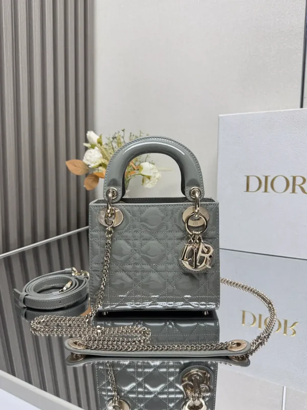 Dior Quilted Patent Top Handle Bag image 1