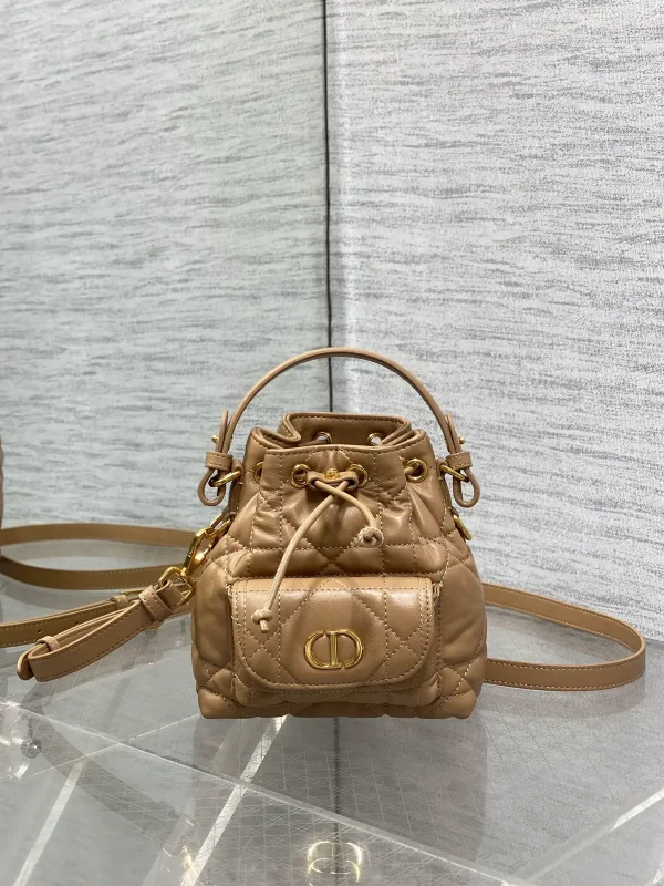 Dior Quilted Micro Bucket Bag image 1