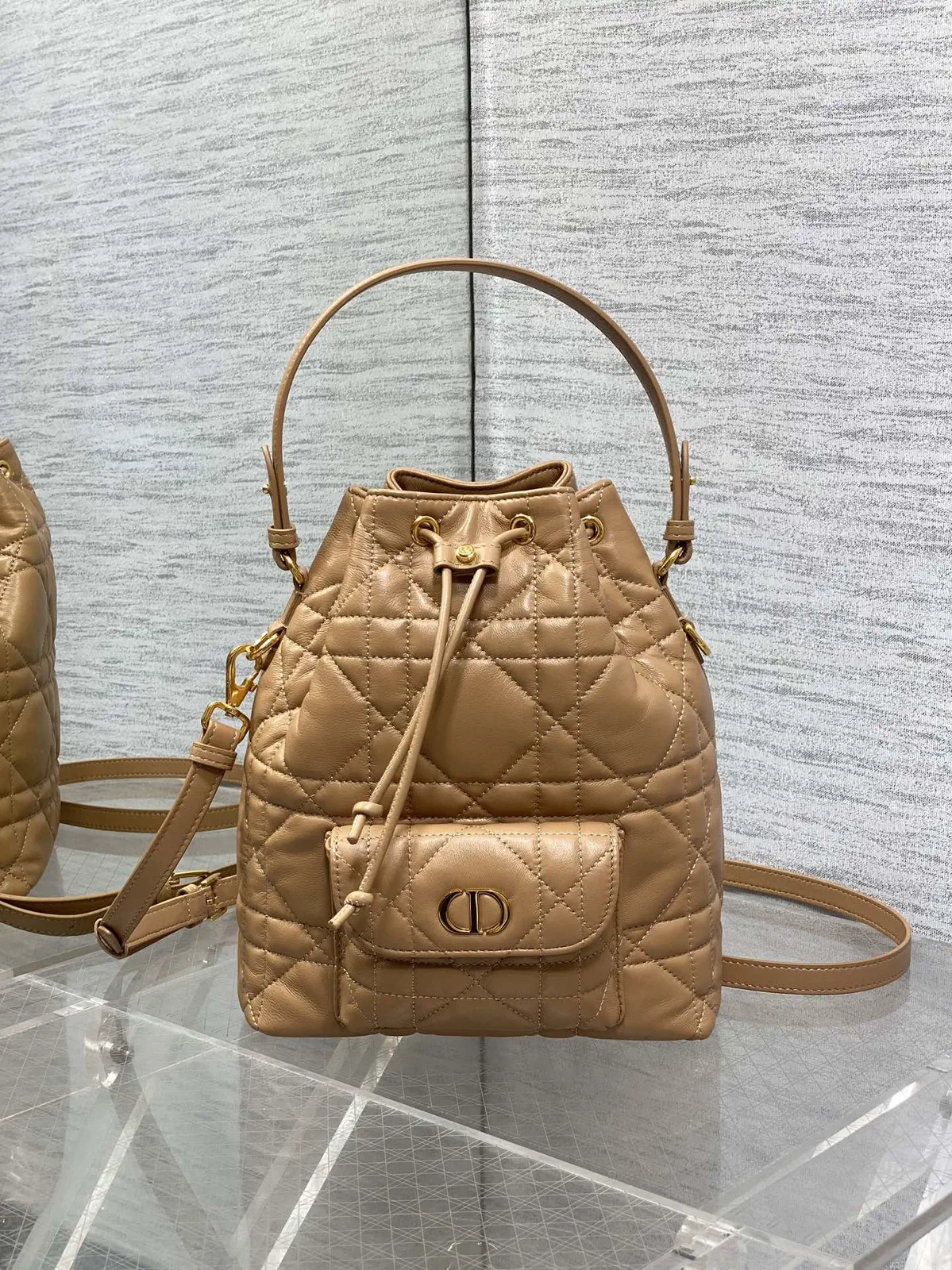 Dior Quilted Bucket Bag image 1