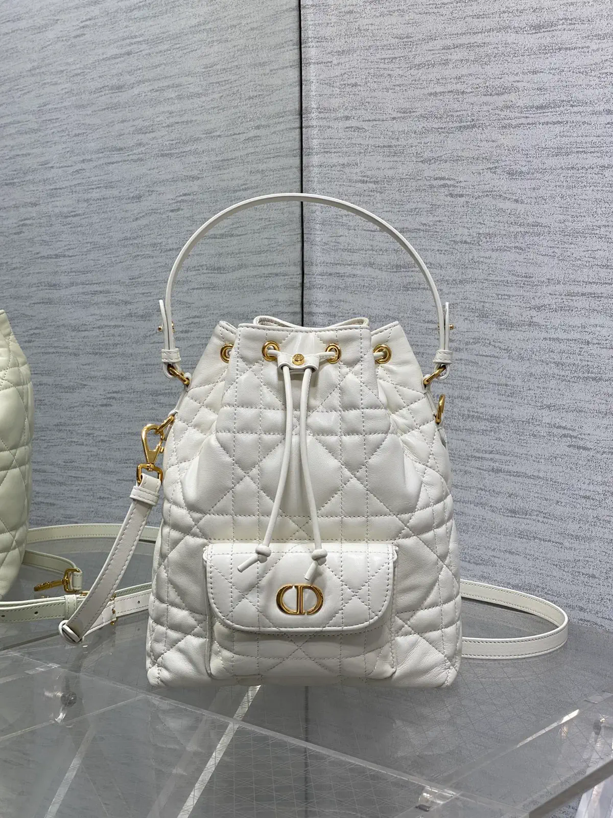 Dior Quilted Bucket Bag image 1