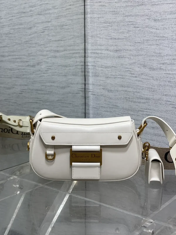 Dior White Crossbody Bag with AirPod Pouch image 1