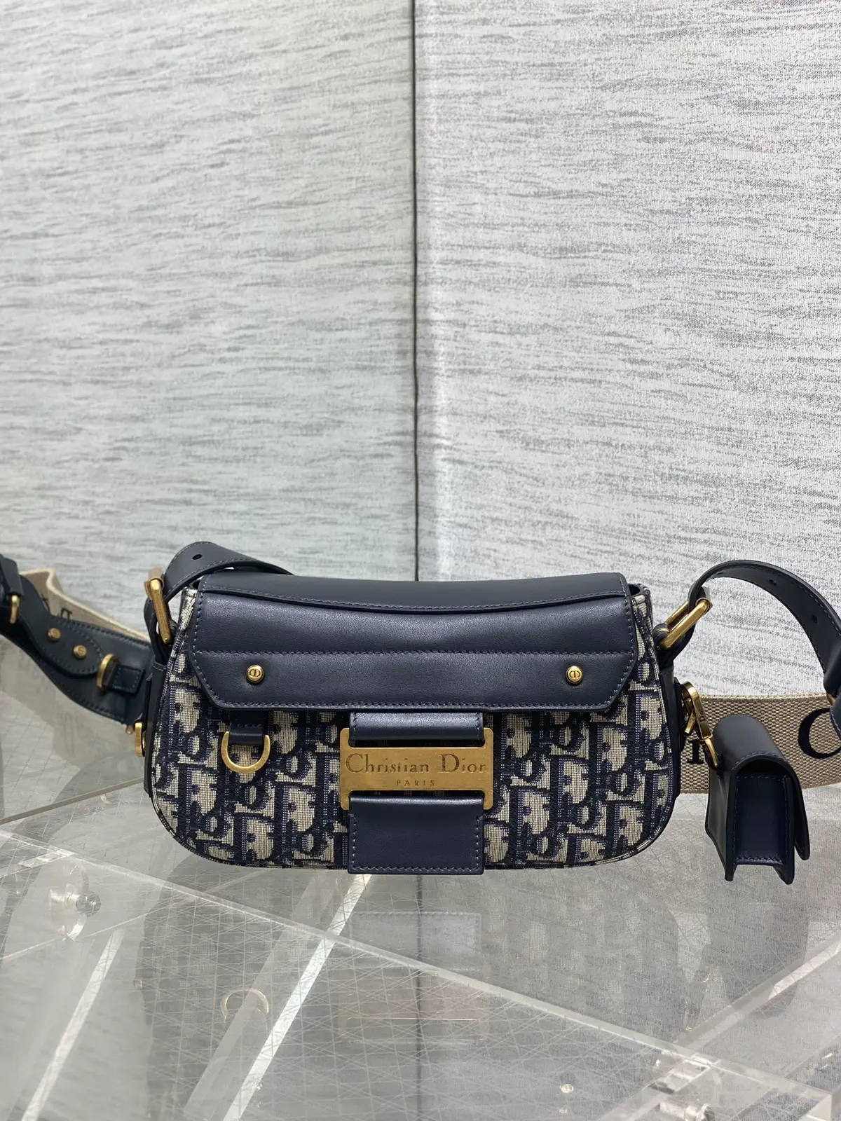 Dior Monogram Crossbody Bag with AirPod Pouch image 1