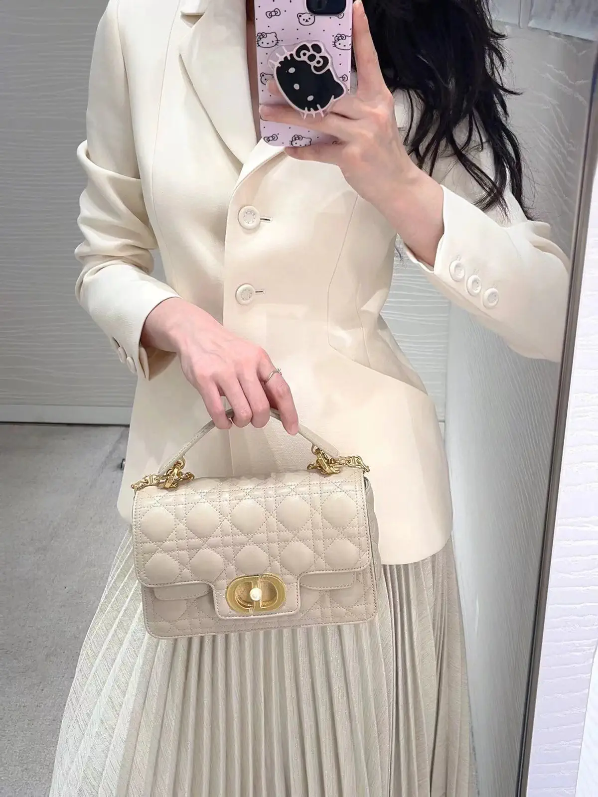 Dior Quilted Top Handle Bag image 1