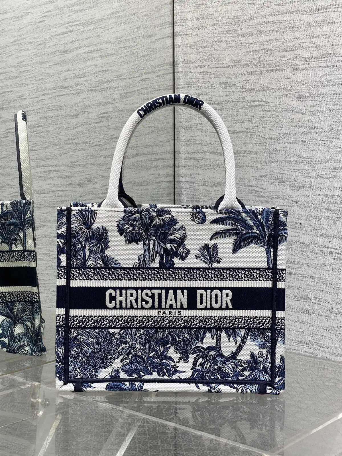 Dior Small Embroidered Tote Bag image 1