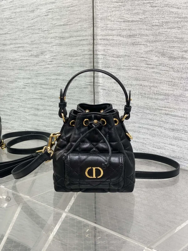 Dior Quilted Micro Bucket Bag image 1