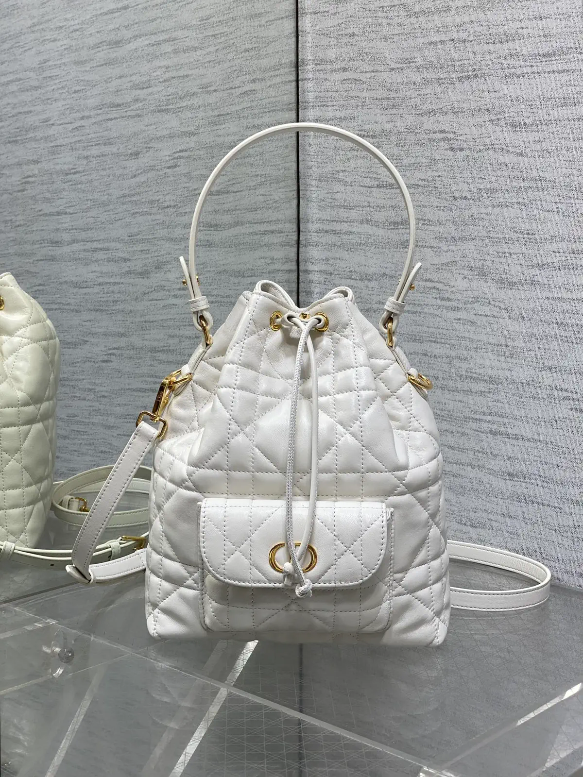 Dior Quilted Bucket Bag image 1