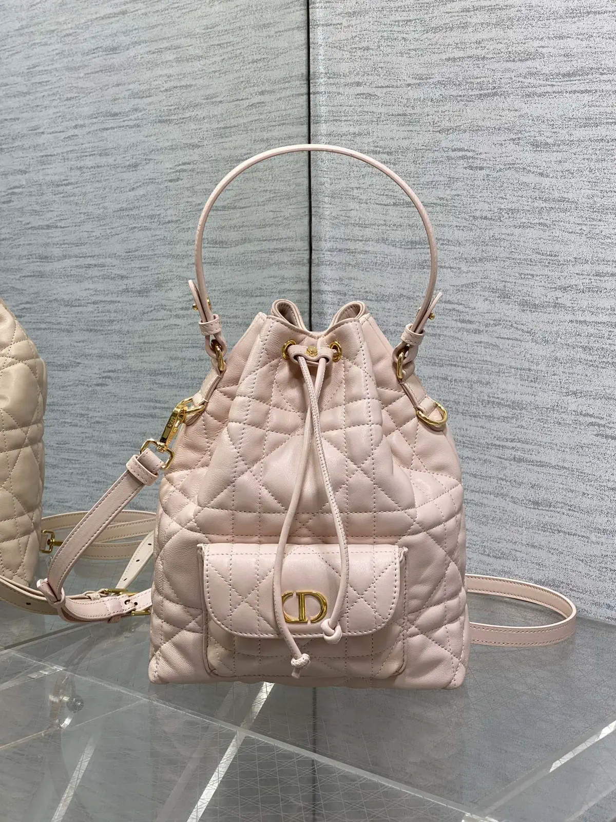 Dior Quilted Bucket Bag image 1