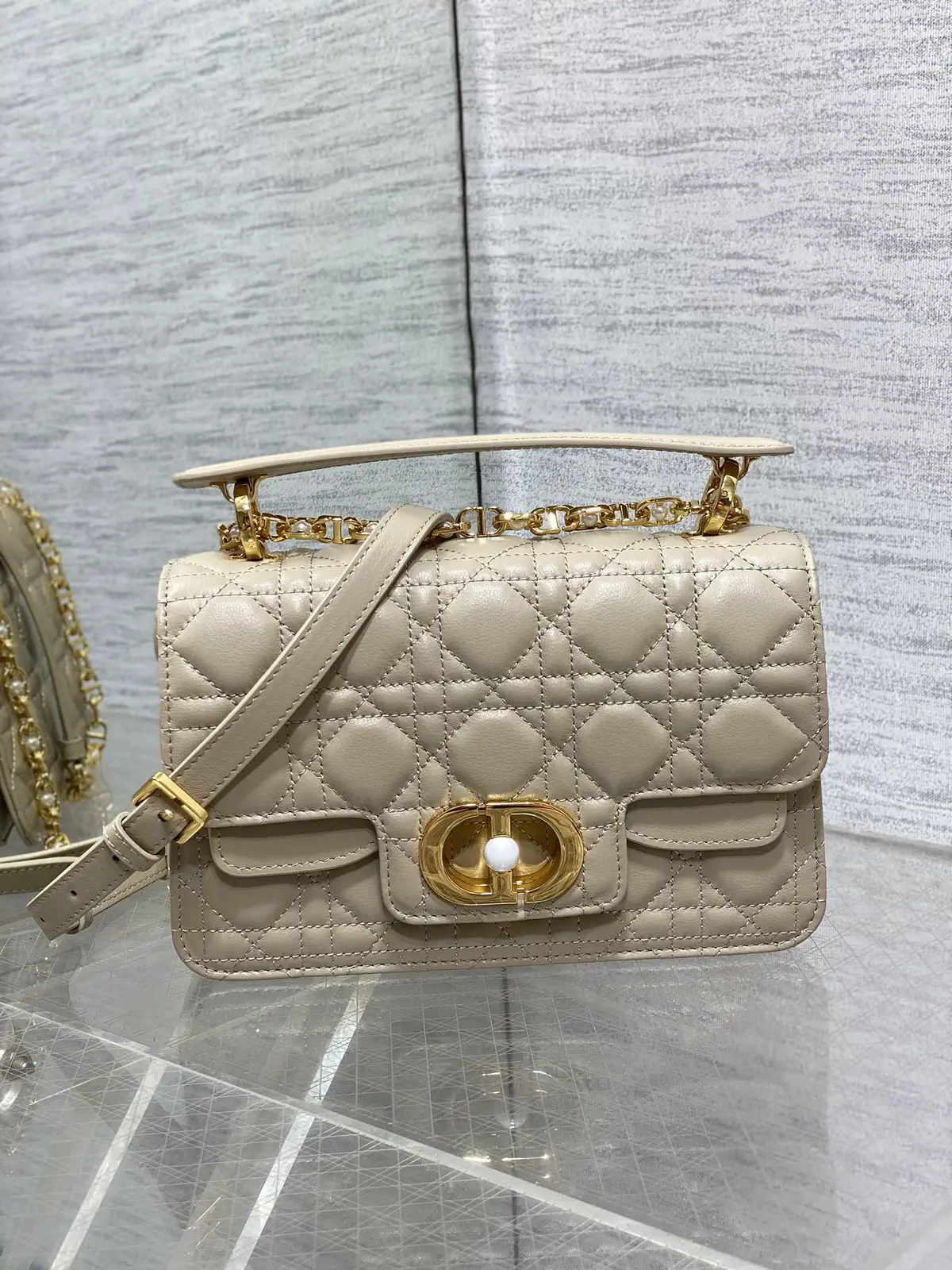 Dior Quilted Top Handle Bag image 1