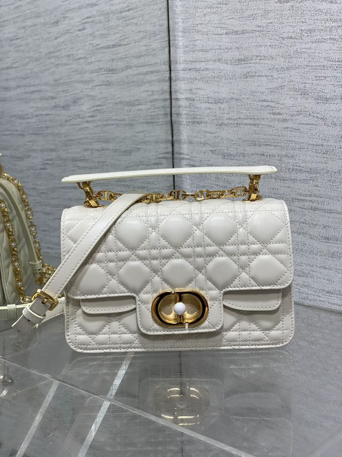 Dior Quilted Flap Top Handle Bag image 1