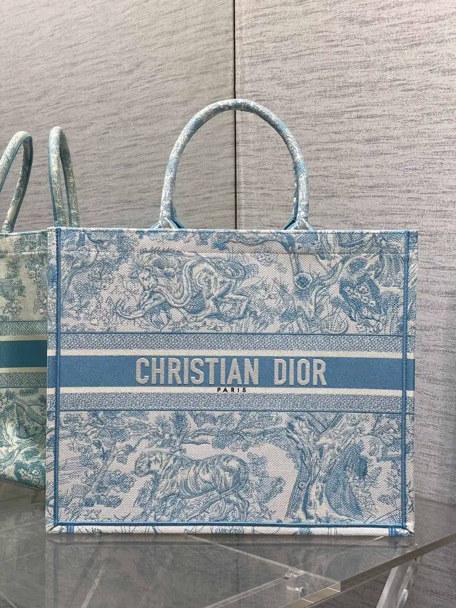 Dior Embroidered Tote Bag image 1
