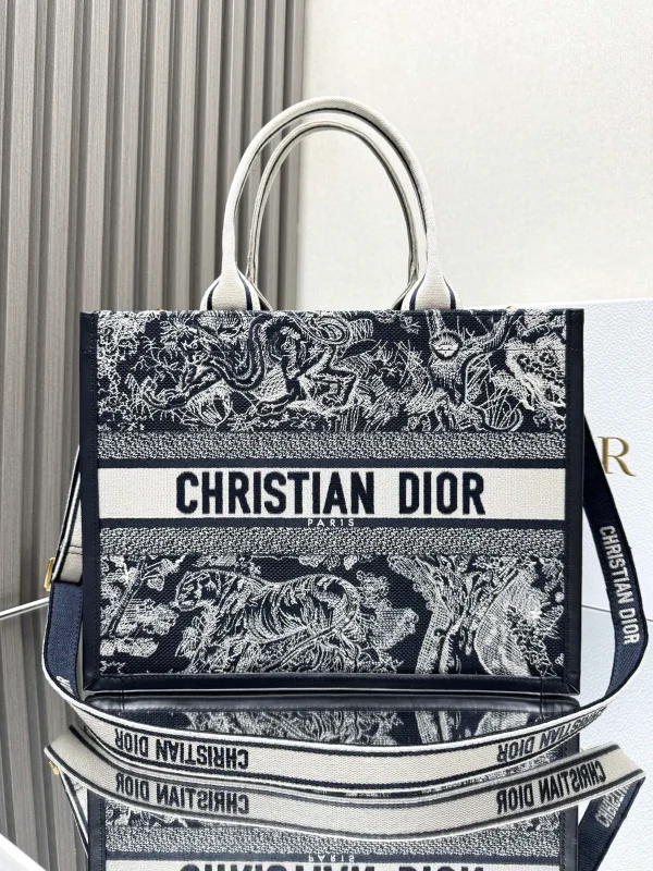 Dior Embroidered Medium Book Tote Bag image 1