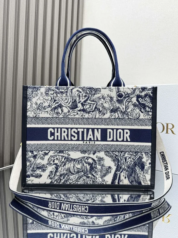 Dior Embroidered Book Tote Bag image 1