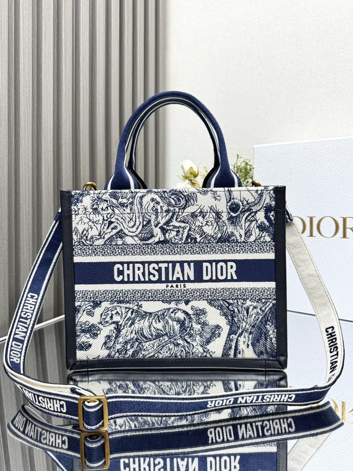 Dior Mini Book Tote Bag image 1