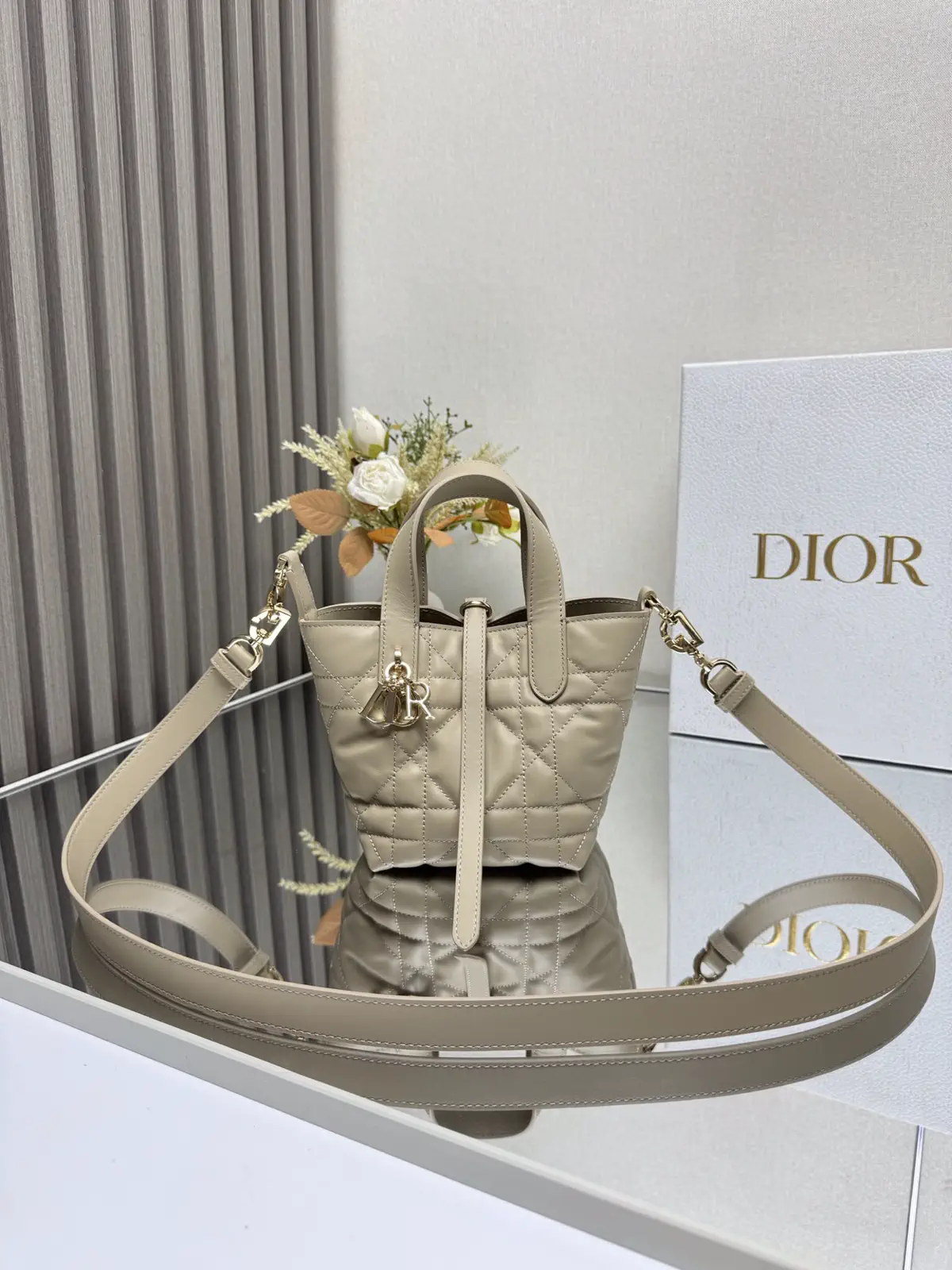 Dior Quilted Mini Top Handle Bag image 1
