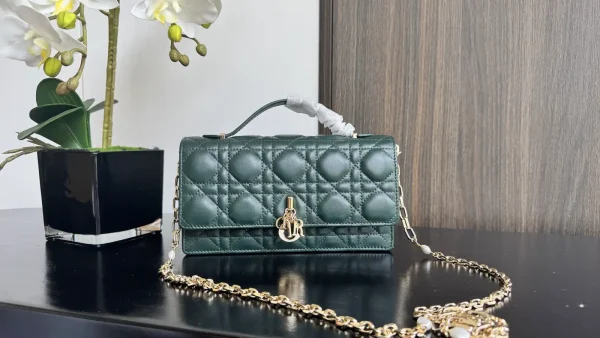 Dior Quilted Top Handle Chain Bag image 1