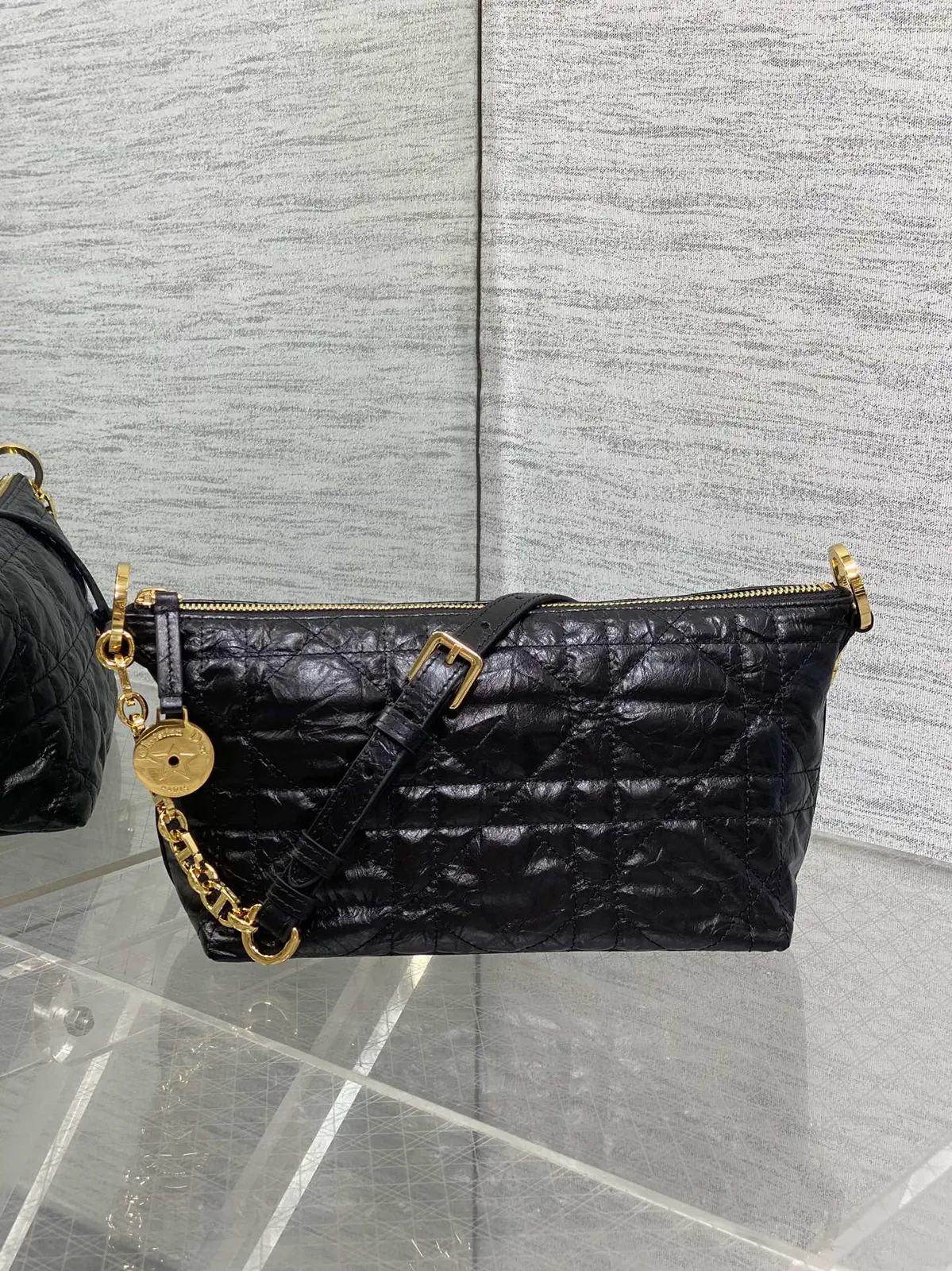 Dior Quilted Hobo Star Chain Shoulder Bag image 1