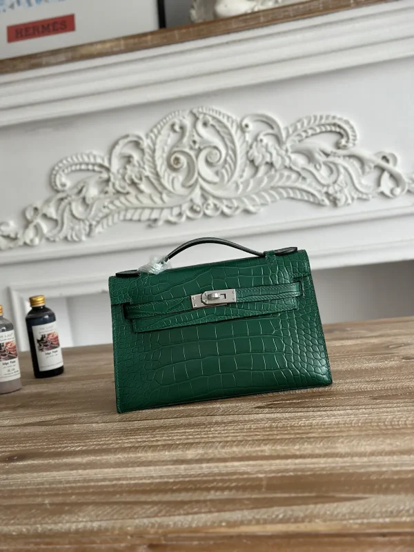 Hermès Crocodile-Embossed Mini Top Handle Bag image 1