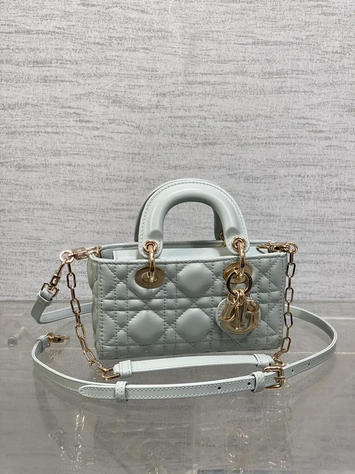 Dior D-Joy Quilted Top Handle Bag image 1