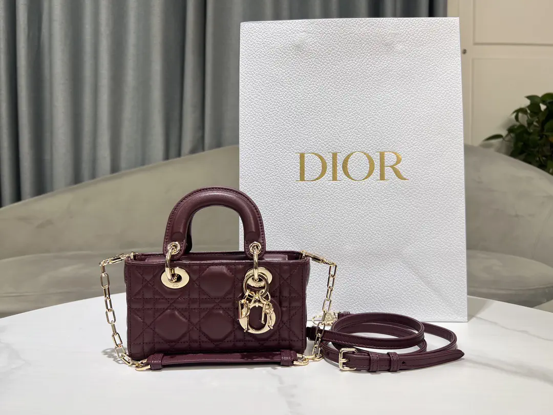 Dior D-Joy Quilted Top Handle Bag image 1