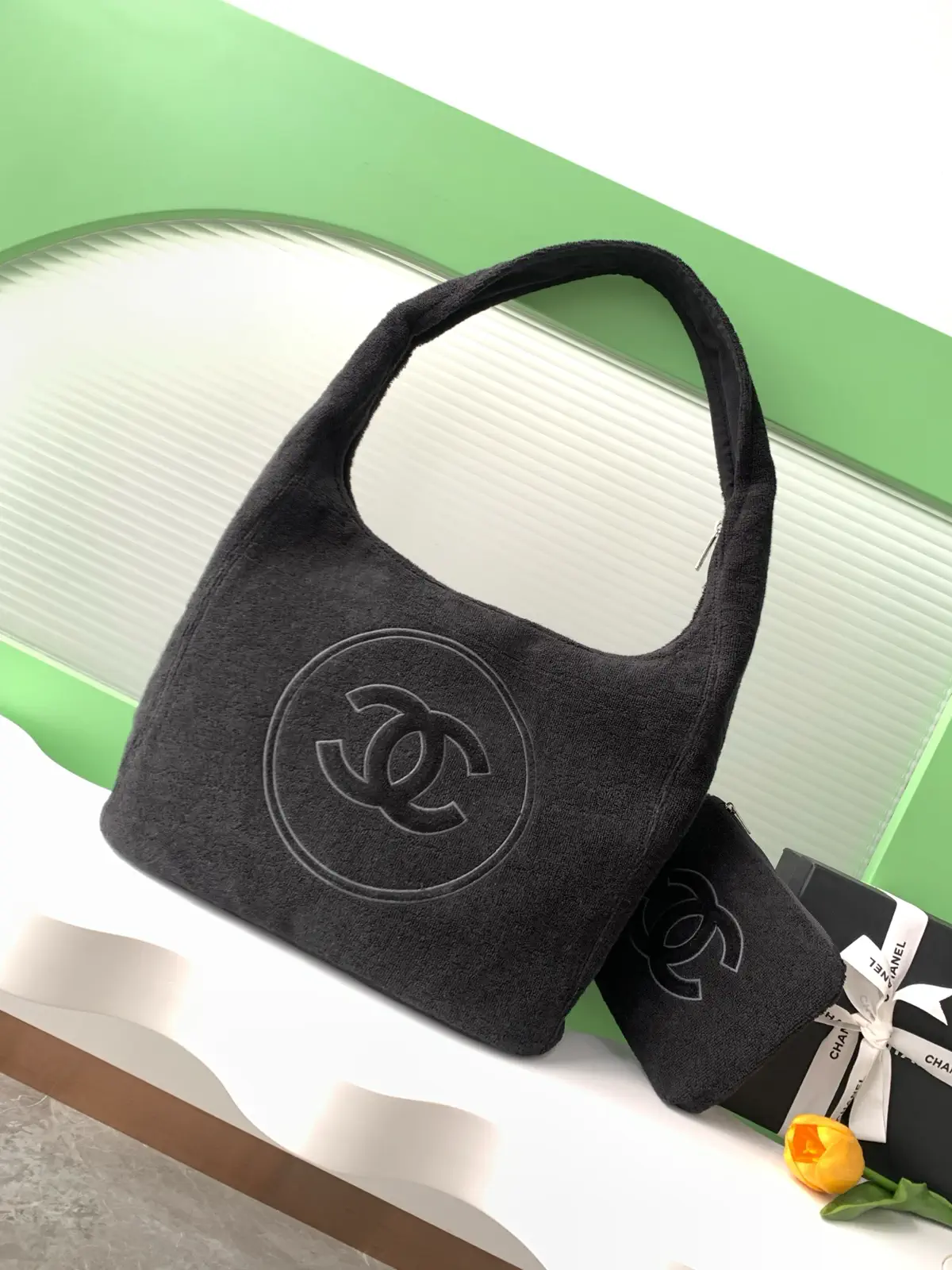 Chanel Coco Beach Shoulder Bag with Removable Cosmetic Pouch image 1