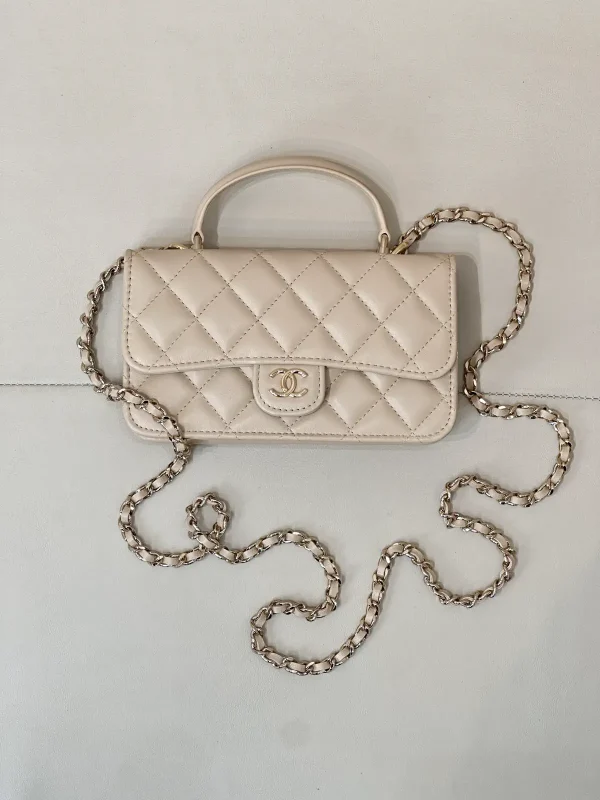 Chanel Quilted Top Handle Bag image 1