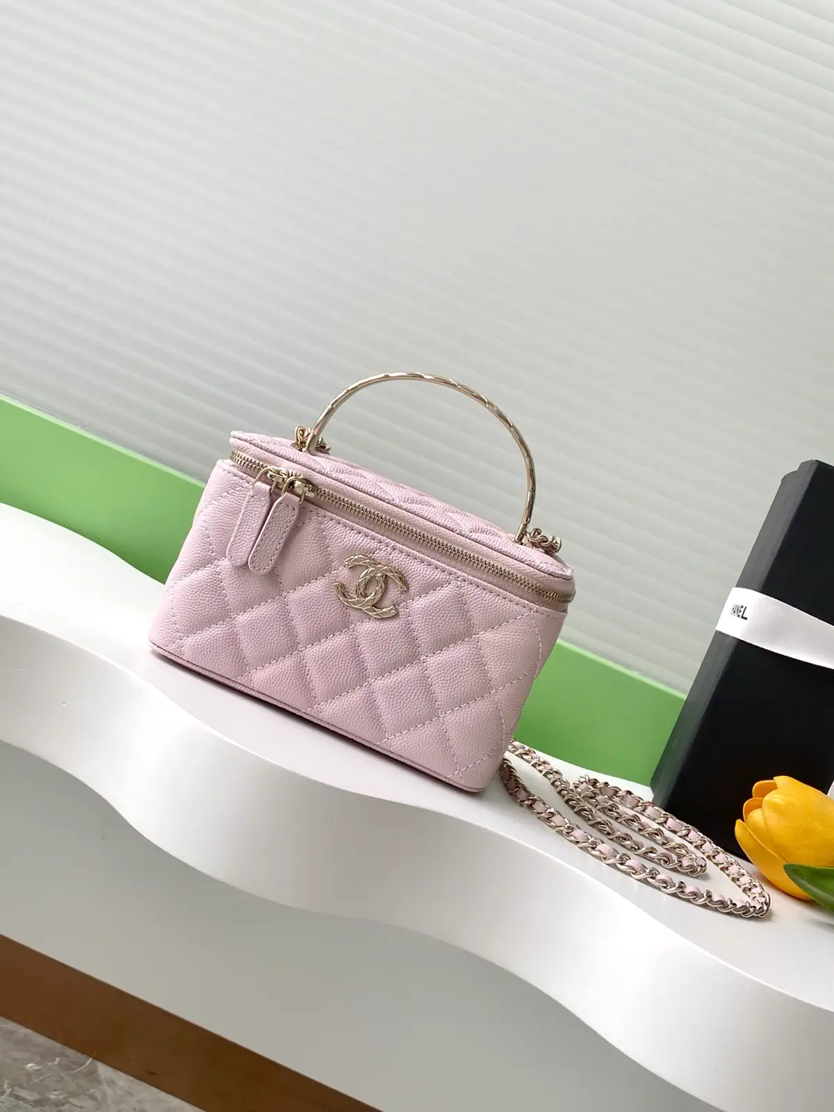 Chanel Quilted Top Handle Vanity Bag image 1
